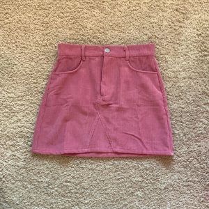 Dust Pink Corduroy Skirt